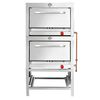 Horno Semi Industrial Ticgas 2 Cámaras Inox 58x65 Gas Licuado