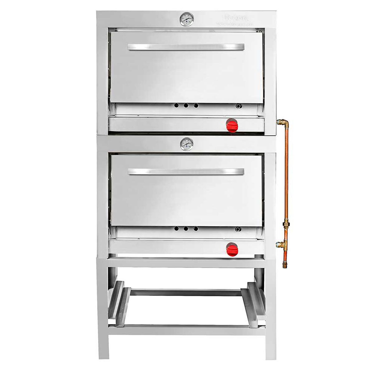 Horno Semi Industrial Ticgas 2 Cámaras Inox 58x65 Gas Licuado