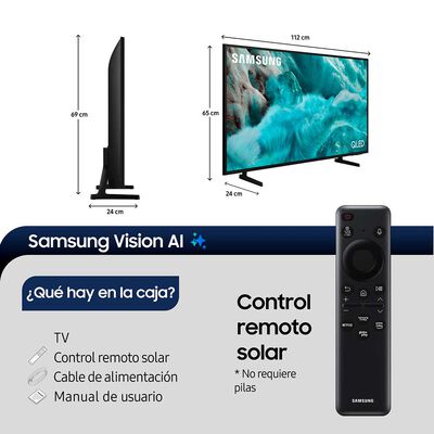 Imagen 2 del producto Smart TV QLED 50"" Samsung 4K Vision AI 2025 Q7FA