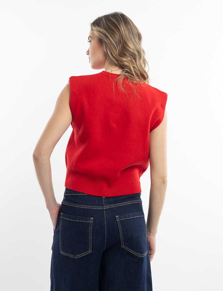 Sweater Sin Mangas Mujer Zibel
