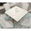 Juego de Comedor Yardas Monza 4 Sillas Off White
