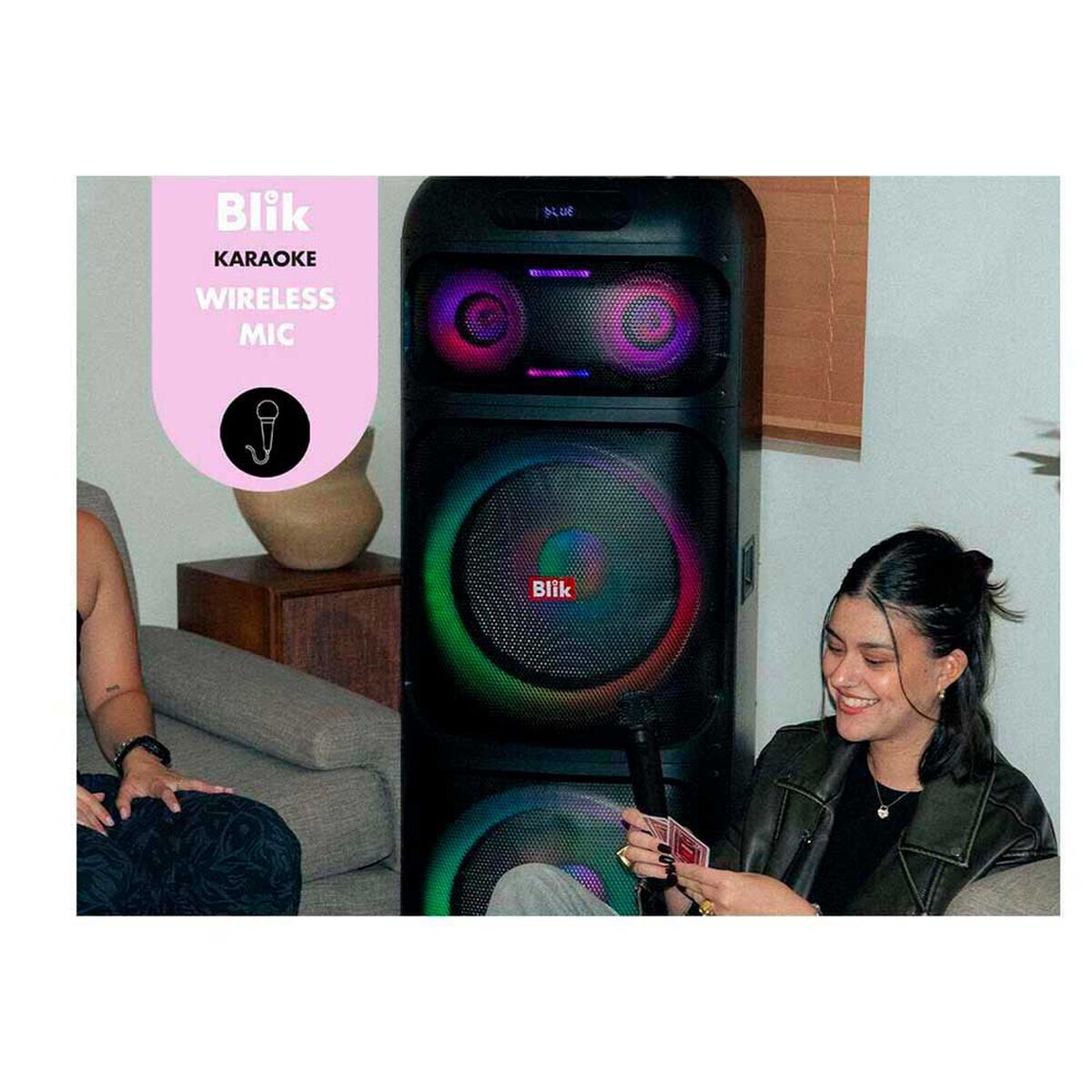 Parlante Bluetooth Blik Light Up 900 Negro