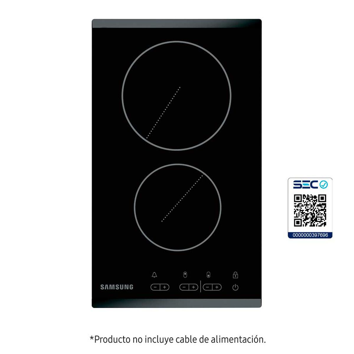 Encimera Eléctrica Samsung CTR432NB02/ZS 2 Quemadores