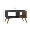 Mesa de Centro Jdo & Design Retro Grafito Nogal