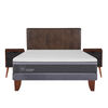 Cama Europea CIC 2 Plazas Ortopedic Advance + Respaldo + 2 Veladores Baker
