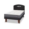 Cama Europea CIC 1,5 Plazas Anatomic + Respaldo Gales Negro