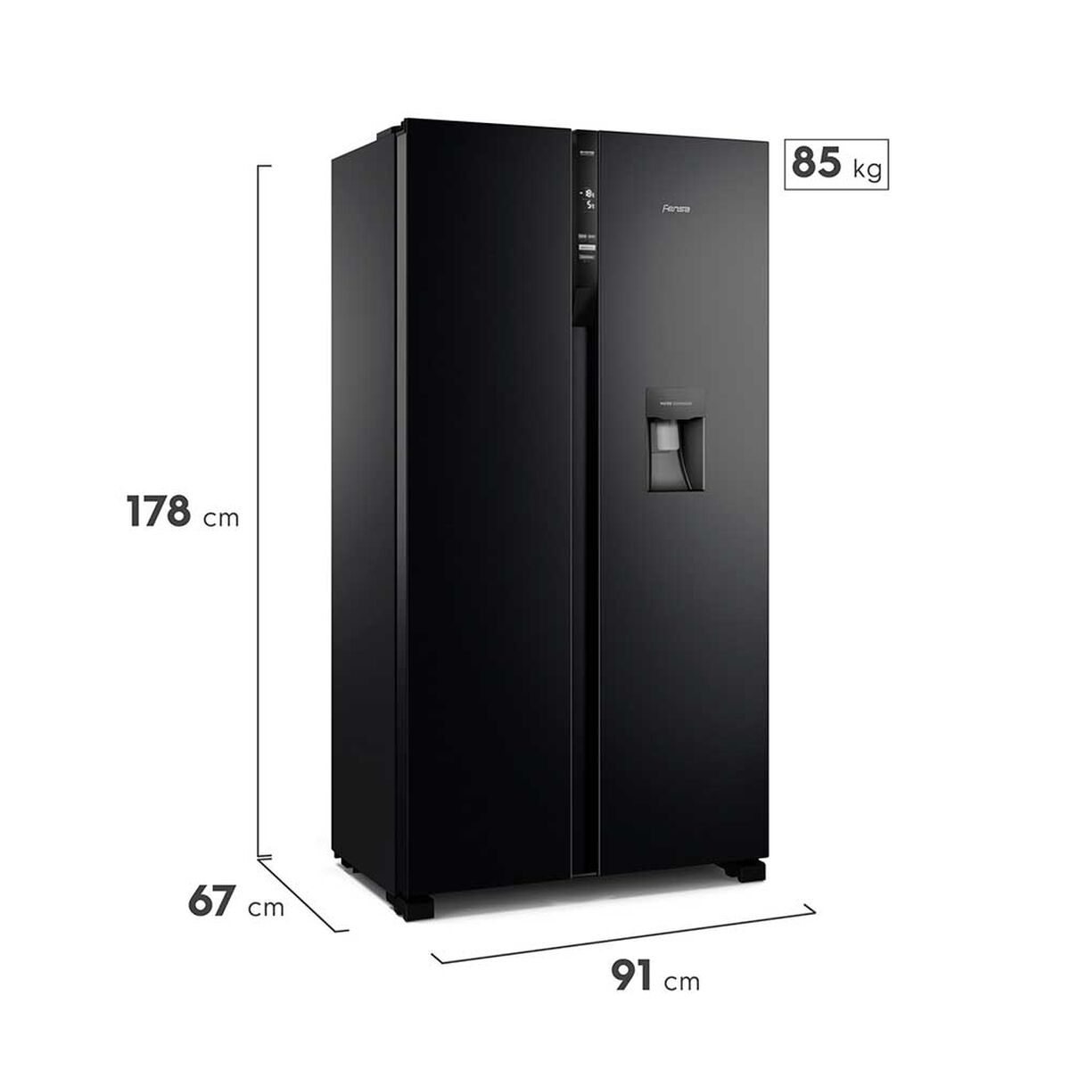Refrigerador Side by Side Fensa SFX530B 525 lts