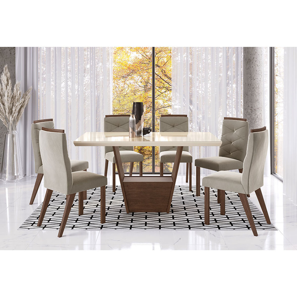 Juego de Comedor Roca Portoalegre 6 Sillas