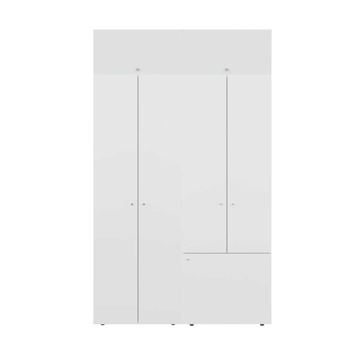 Combo Closet Tuhome 7 Puertas + M&oacute;dulo Superior Dreams Blanco