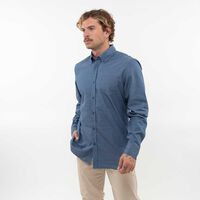 Camisa Hombre Zibel Azul, Blanco, Gris