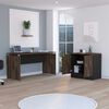 Combo Escritotio + Cajonera 2 Puertas TuHome Home Office Negro Soft-Co&ntilde;ac