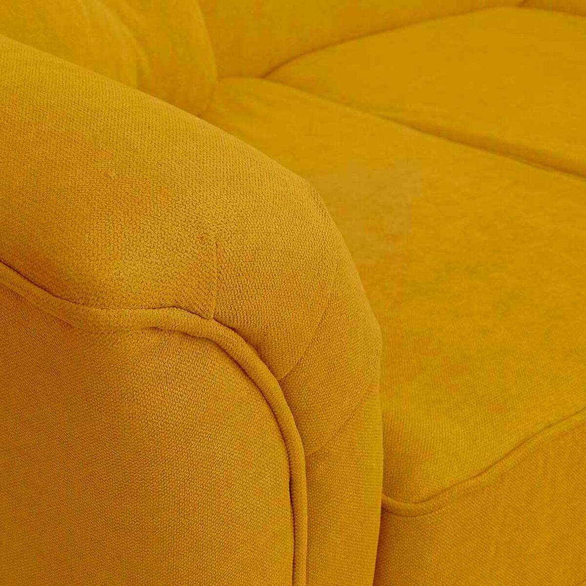 Sof&aacute; Elegant Detail Oregon  3 Cuerpos Tela Oro