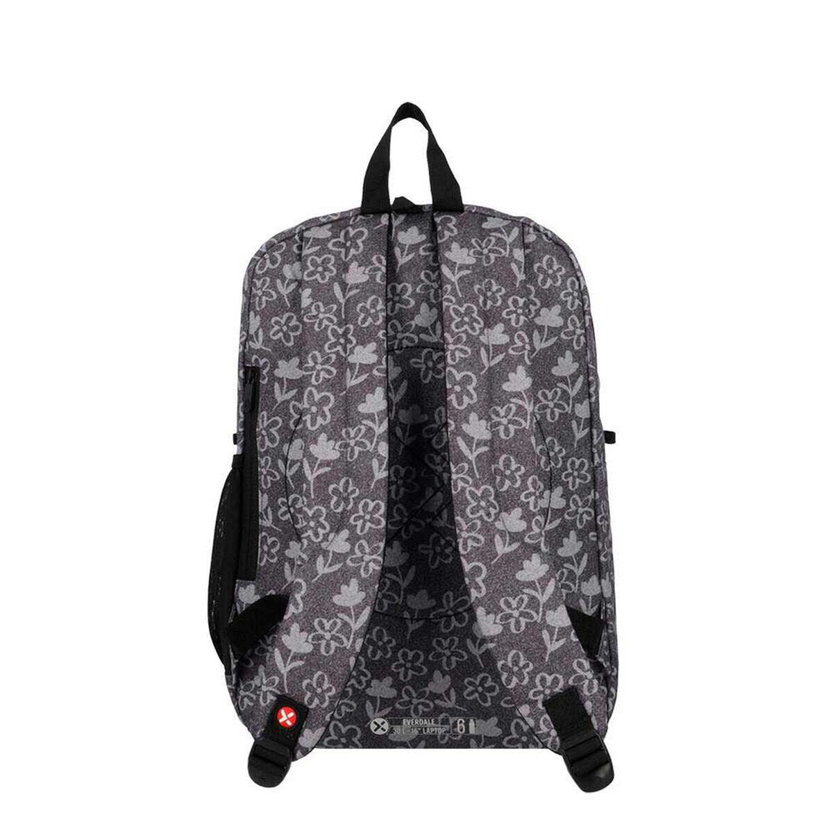 Mochila Notebook Xtrem Everdale 5XT Flores Negro 16"