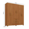 Closet Di Poretti Design Itacare 3 Cajones 6 Puertas Caf&eacute; Claro