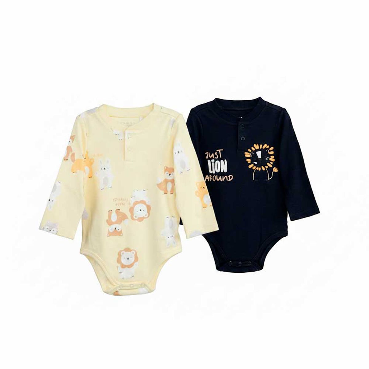 Pack 2 Body Beb&eacute; de Algod&oacute;n Chess Baby