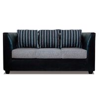 Sofá Elegant Detail Valentino 3 Cuerpos Gris Plata