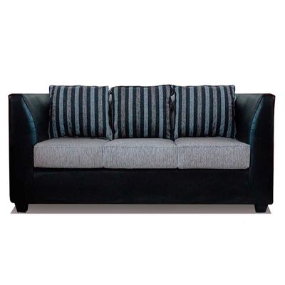 Imagen 1 del producto Sofá Elegant Detail Valentino 3 Cuerpos Gris Plata