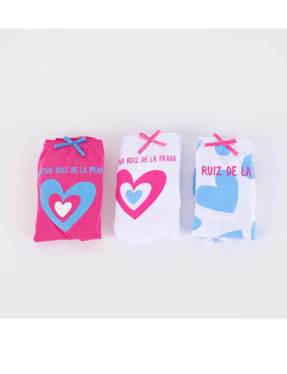 Pack 3 Calzones de Algodón Niña Agatha Ruiz De La Prada