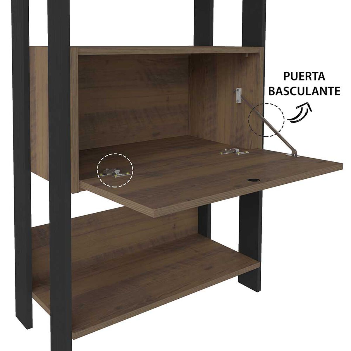 Estante Rodler Alfa Negro