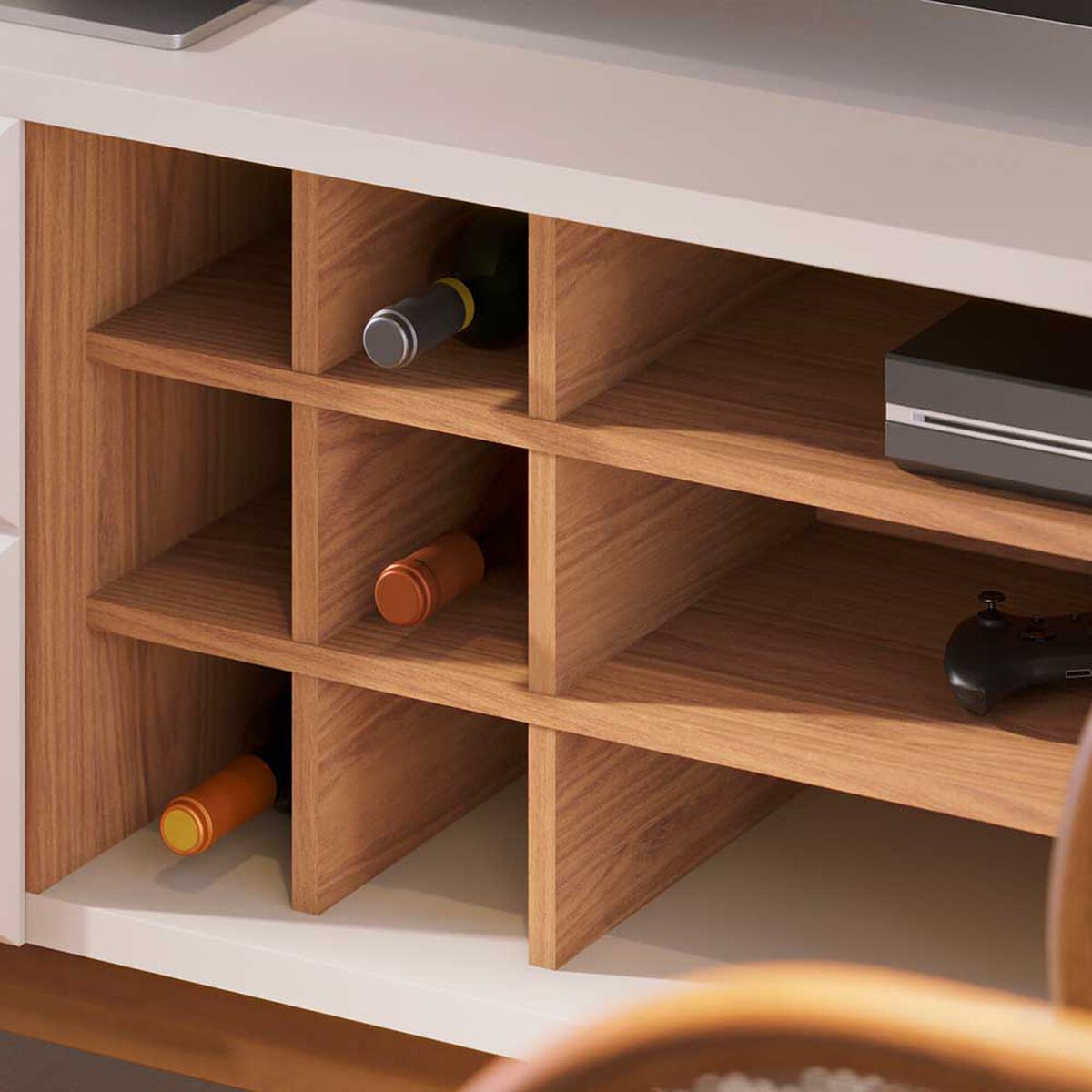 Rack Di Poretti Noronha 75" Blanco