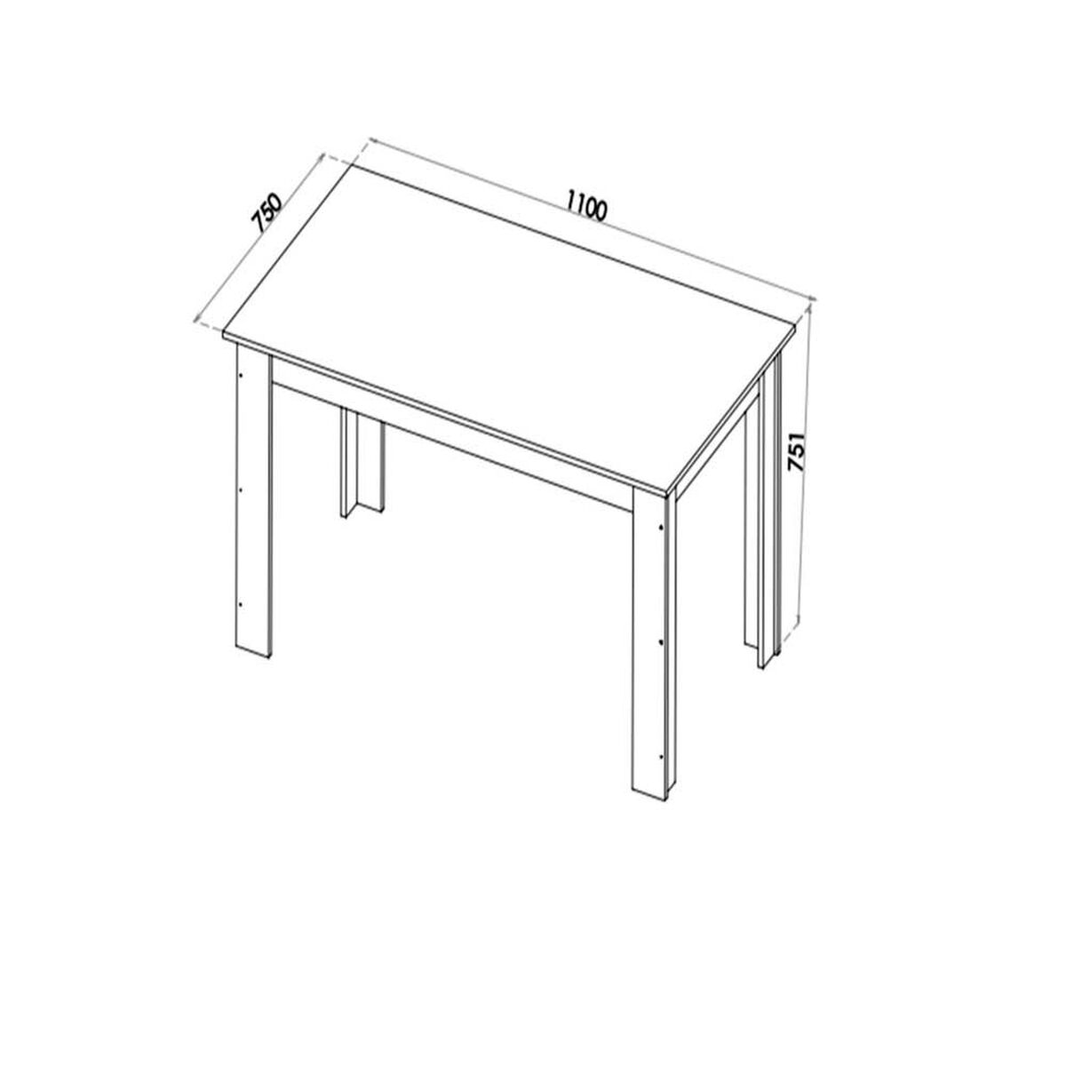Juego de Comedor Altavision Florencia 4 Sillas Miel Caf&eacute;