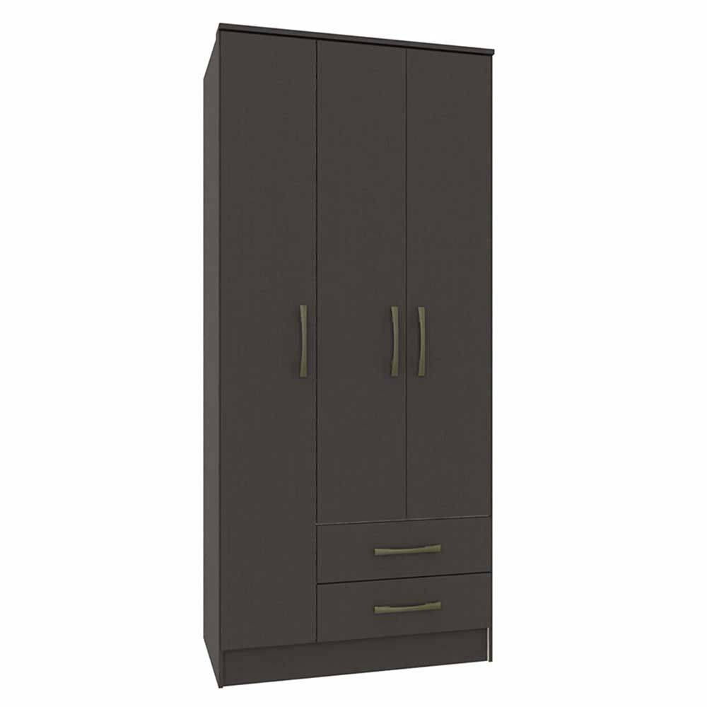 Clóset Vekkahome Pequim 3 Puertas 2 Cajones Negro