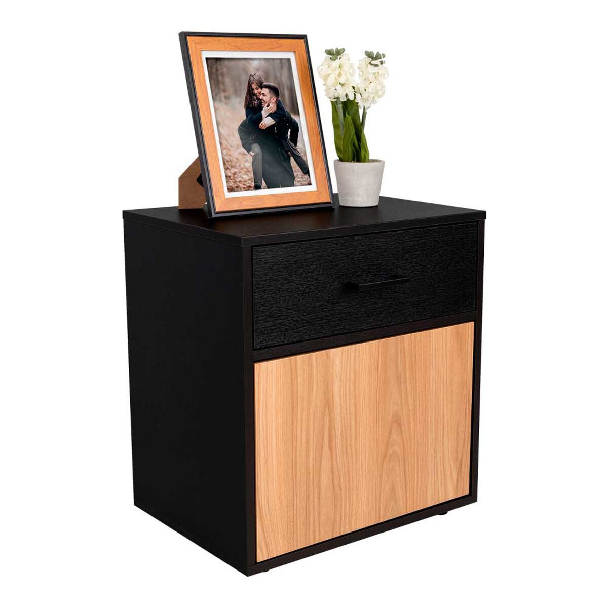 Velador Tuhome Grayson 1 Caj&oacute;n Wengue Fresno