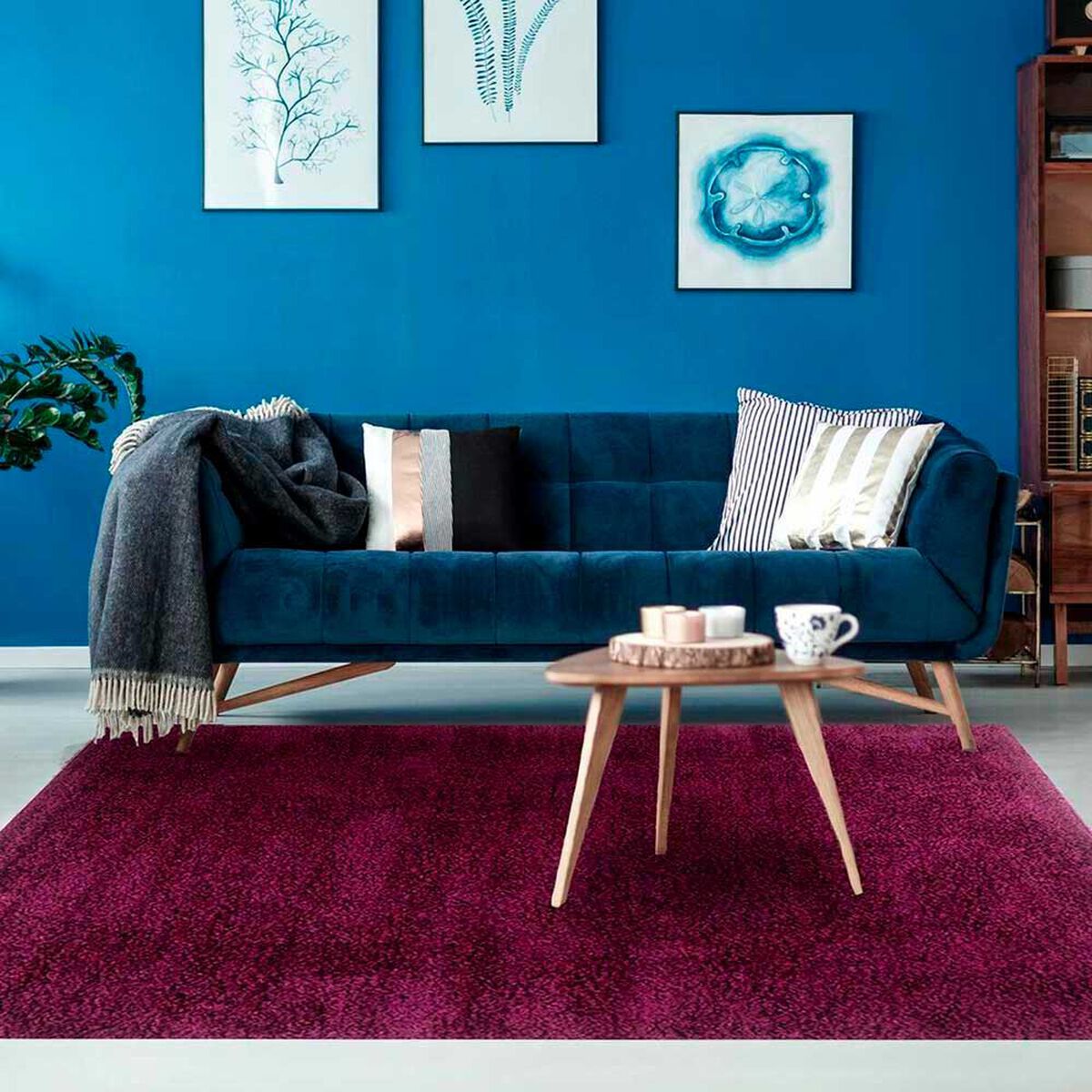 Alfombra Dib Casino 150 x 220 cm Violeta