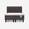 Cama Europea Rosen 2 Plazas New Style 4 + Respaldo Caf&eacute;