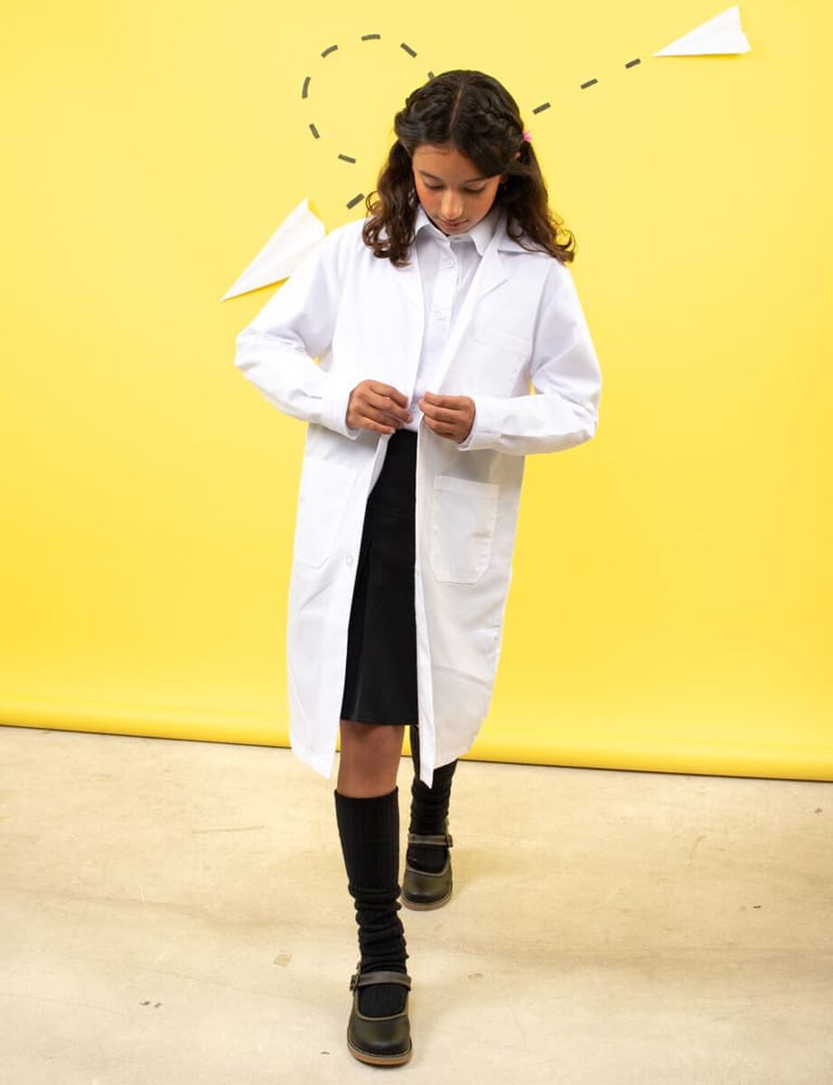 Delantal Escolar Niña Talla L/XL Ozono