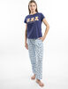 Polera de Pijama Manga Corta Jersey Mujer Icono