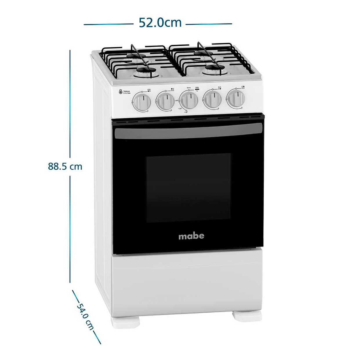 Cocina a Gas Mabe CMC20ABX-7 4 Quemadores