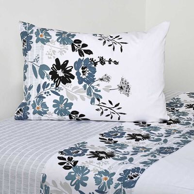 Juego de Sábanas Estampado Elements & Co 200 Hilos 1,5 Plazas Sunflower