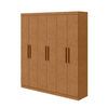 Closet Di Poretti Design Jazz 3 Cajones 6 Puertas Caf&eacute;