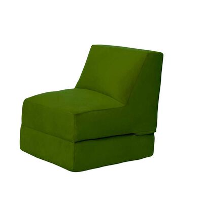 Sofá Cama Latam Home Velvet Bari 1 Cuerpo Verde