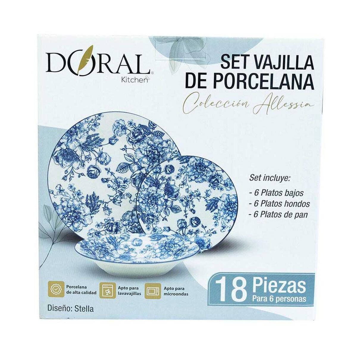 Juego de Vajilla Stella Doral 18 Piezas