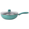 Wok Acero Inoxidable Doral Montecarlo Turquesa 30 cm