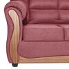Juego de Living Muebles M&E Valdivia  Sofá 3 Cuerpos + Dos Sillones 1 Cuerpo Burdeo