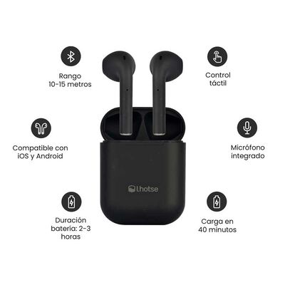 Imagen 2 del producto Audífonos Bluetooth In Ear Lhotse RM12 Negros