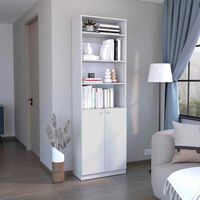 Estante 2 Puertas + Complemento TuHome Home Blanco