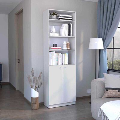 Estante 2 Puertas + Complemento TuHome Home Blanco