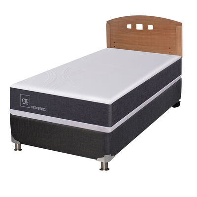 Imagen 2 del producto Box Spring CIC 1 Plaza New Ortopedic + Respaldo New Gales