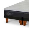 Cama Europea CIC Base Dividida 2 Plazas Hybrid Plus Infinity + Respaldo Dublin