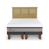 Cama Europea CIC Base Dividida King Balance + Respaldo Torino Mostaza