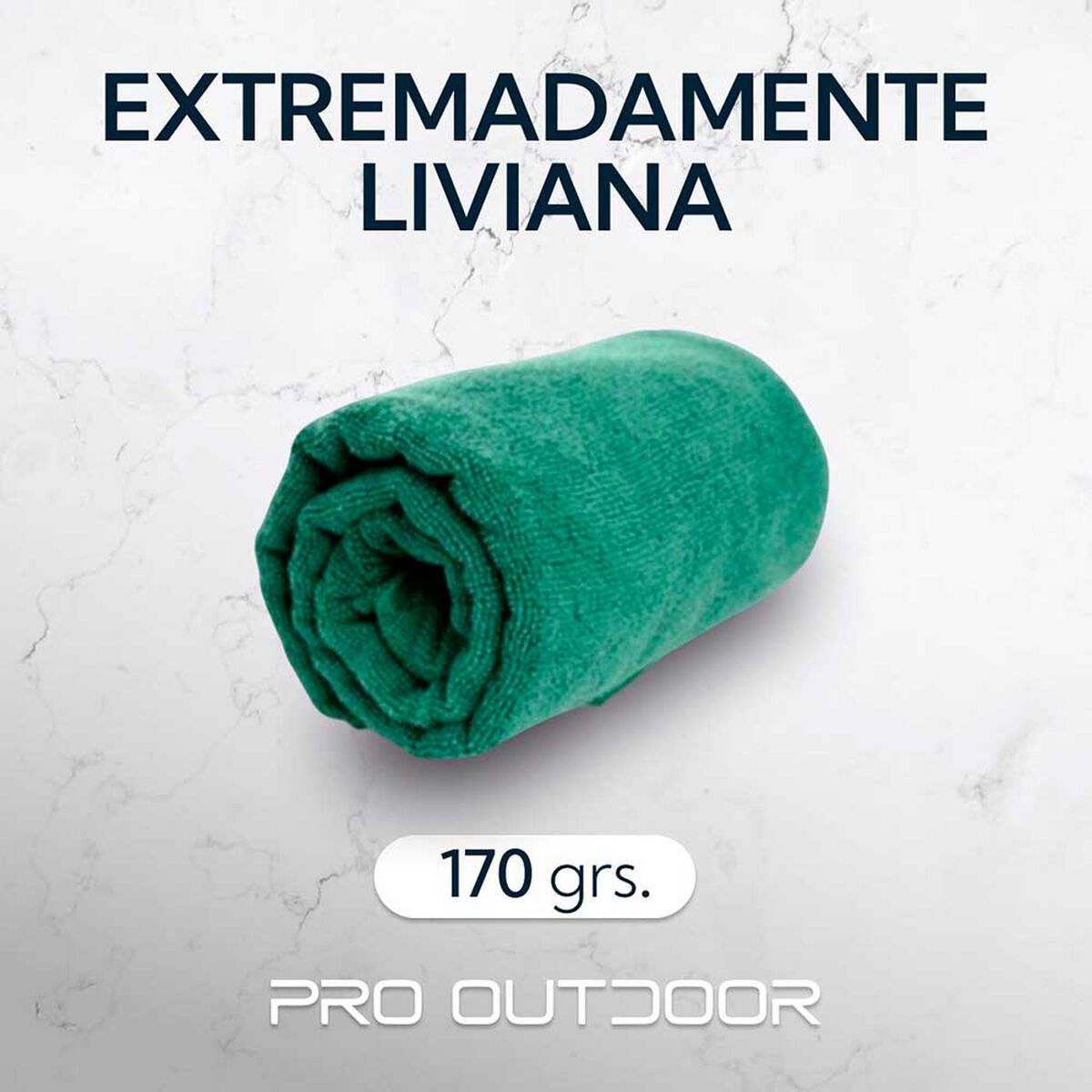 Pack 2 Toallas Microfibra Terry Verde Pro Outdoor