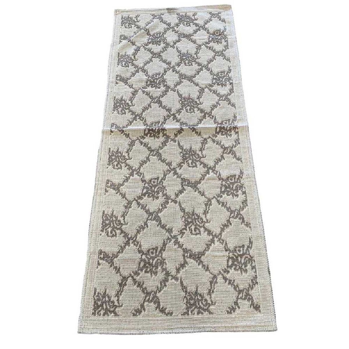Alfombra de Pasillo Zagora Flor Crudo Blanco 80 x 200 cm