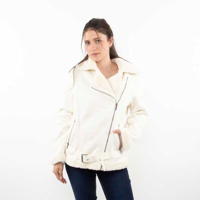 Chaqueta Aviadora Terciopelo Plush Chiporro Mujer Icono