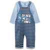 Conjunto Jardinera+Body de Algodón Chess Baby