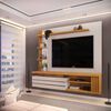 Panel TV Vekkahome Marin Hasta 55" Blanco Café