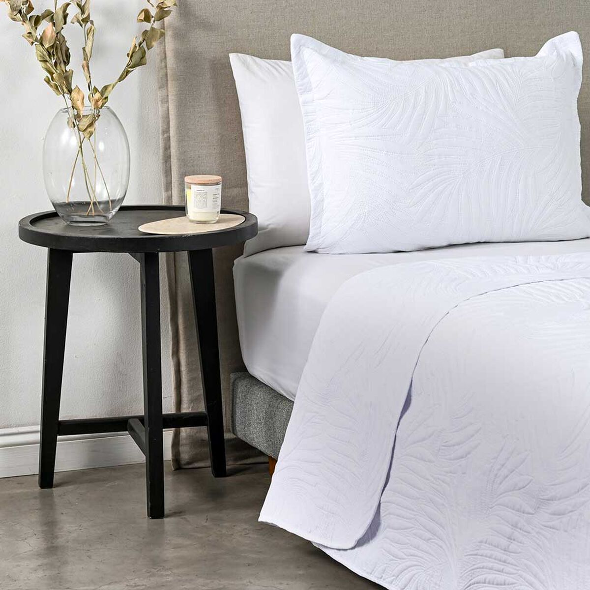 Quilt American Family 1.5 Plazas Marquis White